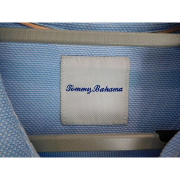 Tommy Bahama XL Men's Light Blue White POLO - Picture 5 of 7
